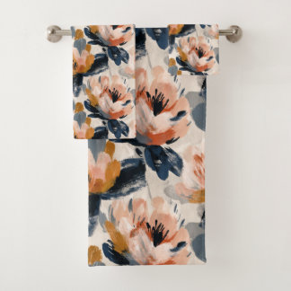 Conjunto De Toalhas Painterly Floral Botanical Towel