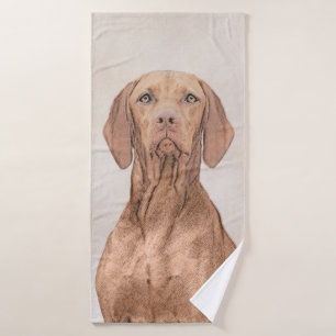 Conjunto De Toalhas Painting Vizsla - Arte de Cachorro Original