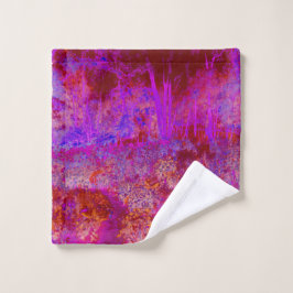Conjunto De Toalhas Paisagem Impressionista Trippy Red e Magenta