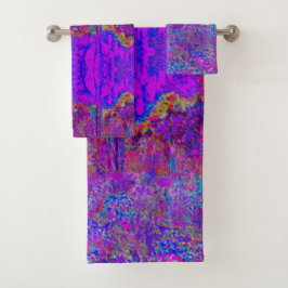 Conjunto De Toalhas Paisagem Puro Impressionista Psicodélica