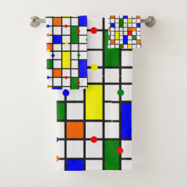 Conjunto De Toalhas Palavra Cruzada Colorida