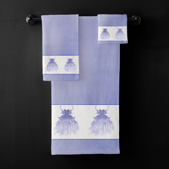 Conjunto De Toalhas Palhaço de Lavanda Wing | Sheen Roxo Iridescente (Criador carregado)