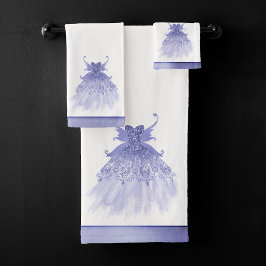 Conjunto De Toalhas Palhaço de Lavanda Wing | Sheen Roxo Iridescente