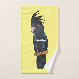 Conjunto De Toalhas Palm cockatoo bird cartoon illustration
