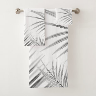 Conjunto De Toalhas Palma de Cinza mole deixa o sonho #1 #tropical #de