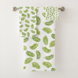 Conjunto De Toalhas Palmeiras tropicais