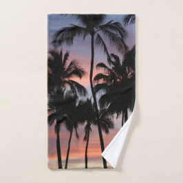 Conjunto De Toalhas Palmeiras tropicais Sunset