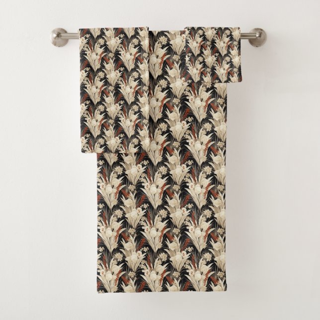 Conjunto De Toalhas Pampas de erva-branca (Insitu)