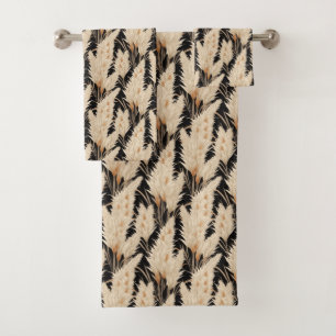 Conjunto De Toalhas Pampas de erva-branca