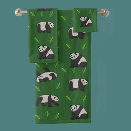 Conjunto De Toalhas Panda