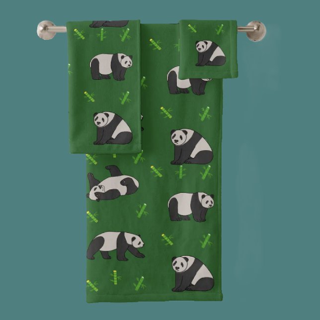 Conjunto De Toalhas Panda (Criador carregado)
