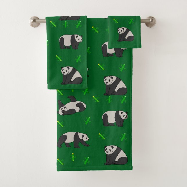 Conjunto De Toalhas Panda (Insitu)