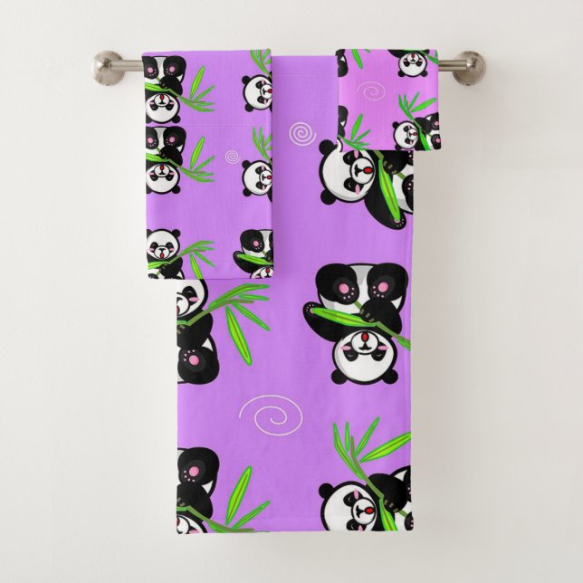 Conjunto De Toalhas Panda Bears (Insitu)