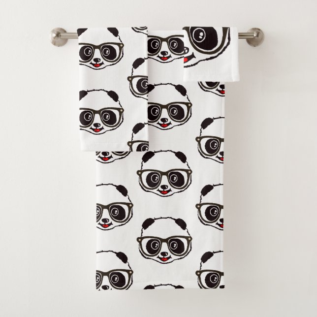 Conjunto De Toalhas Panda bonito (Insitu)