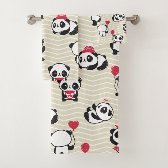 Conjunto De Toalhas Panda Menagerie (Insitu)