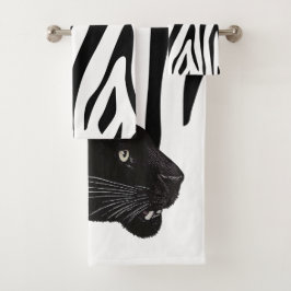 Conjunto De Toalhas Pantera Negra por Toshi Yoshida Towel