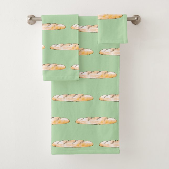 Conjunto De Toalhas Pão de baguete francês (Insitu)