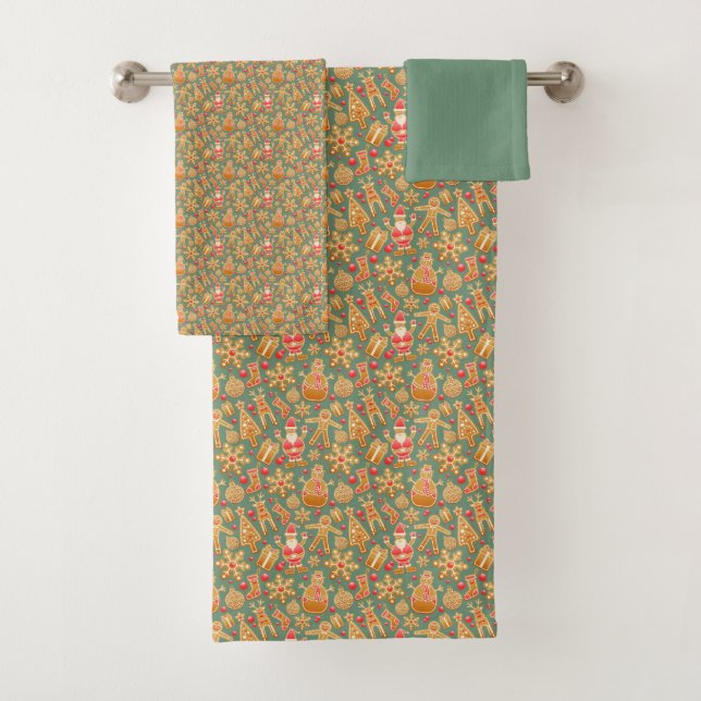 Conjunto De Toalhas Pão de especiarias/biscoitos/Natal (Insitu)