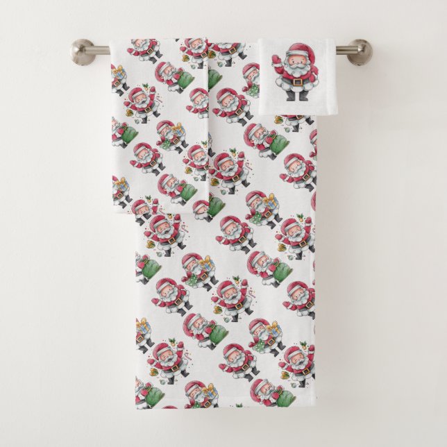 Conjunto De Toalhas Papai Noel (Insitu)
