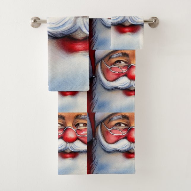 Conjunto De Toalhas Papai Noel (Insitu)