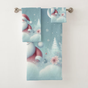 Conjunto De Toalhas Papais noeis e Rudolph