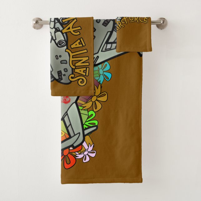 Conjunto De Toalhas Papais noeis, Força Aérea, Exército (Insitu)