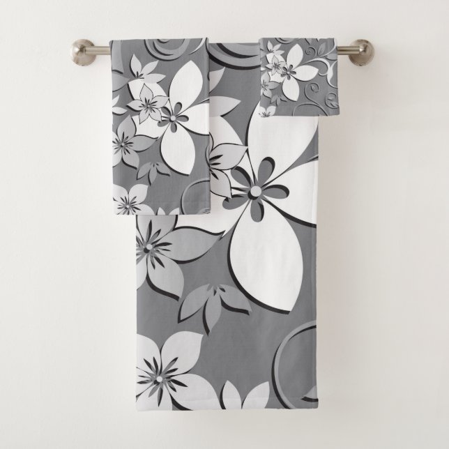 Conjunto De Toalhas Papel de parede de flores 2 (Insitu)