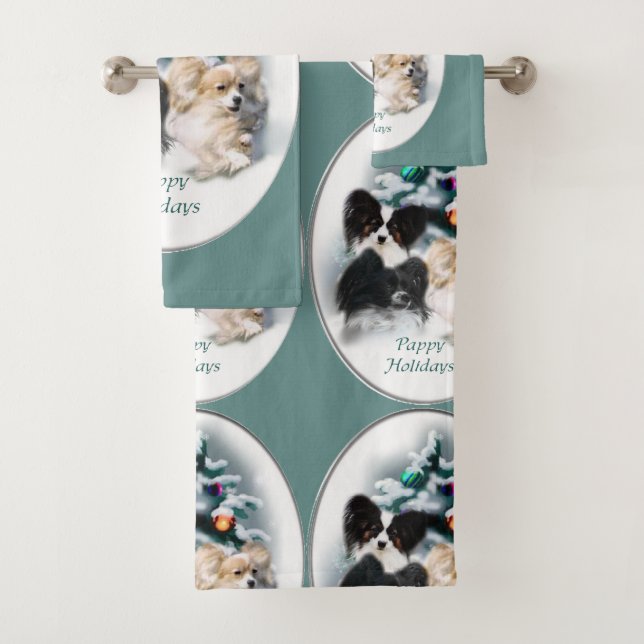 Conjunto De Toalhas Papillon Christmas (Insitu)