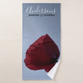 Conjunto De Toalhas Papoila vermelha da Cornualha personalizada com cé