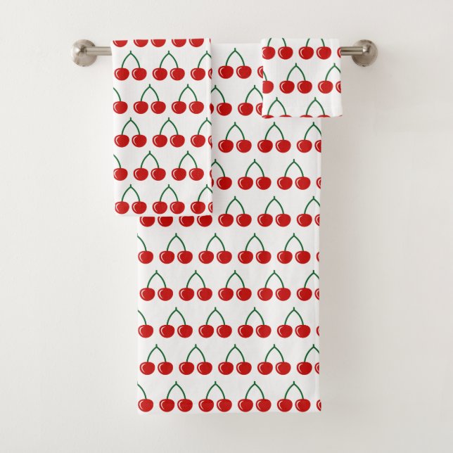 Conjunto de toalhas para casas de banho de cereja  (Insitu)