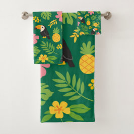 Conjunto De Toalhas Paraíso Tropical do Tucano