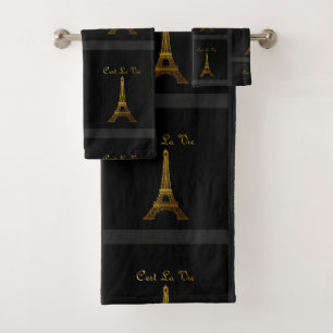 Conjunto De Toalhas Paris: O La de C'est Vie