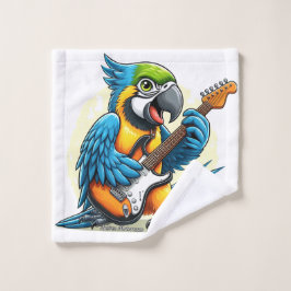 Conjunto De Toalhas Parrot Rock Music