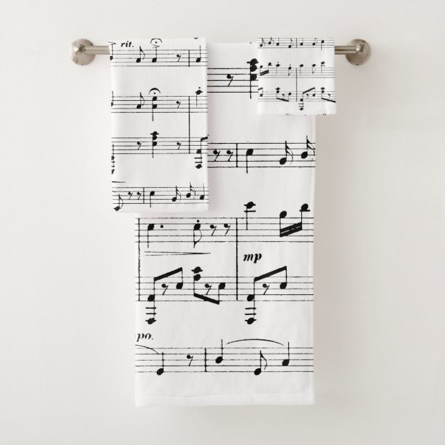 Conjunto De Toalhas Partitura (Insitu)