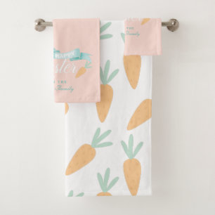 Conjunto De Toalhas Páscoa moderna e bonita personalizada