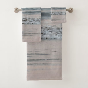 Conjunto De Toalhas Pastel Atlantic Ocean Sunset Bliss #1 #ocean #wall