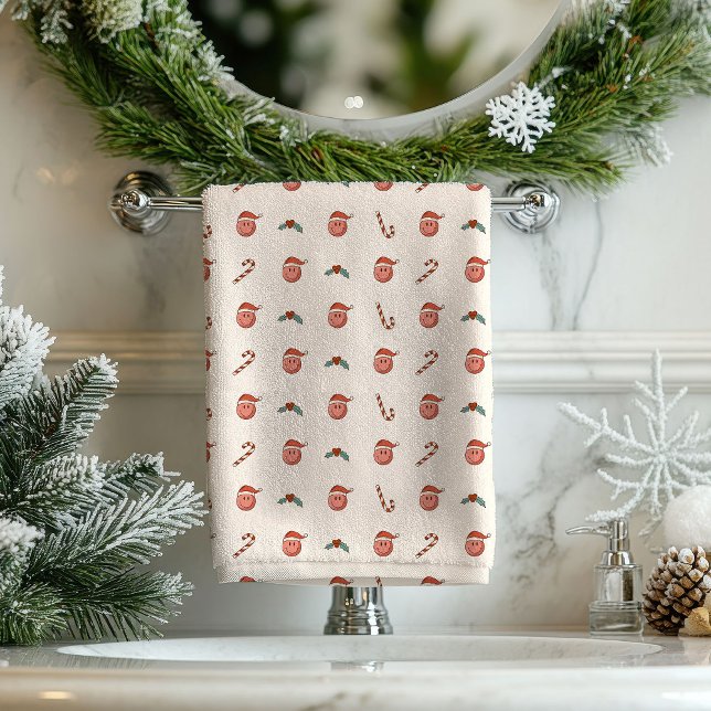 Conjunto De Toalhas Pastel Holiday Towels Groovy 70s Bathroom Joy (Pastel Holiday Towels Groovy 70s Bathroom Joy)