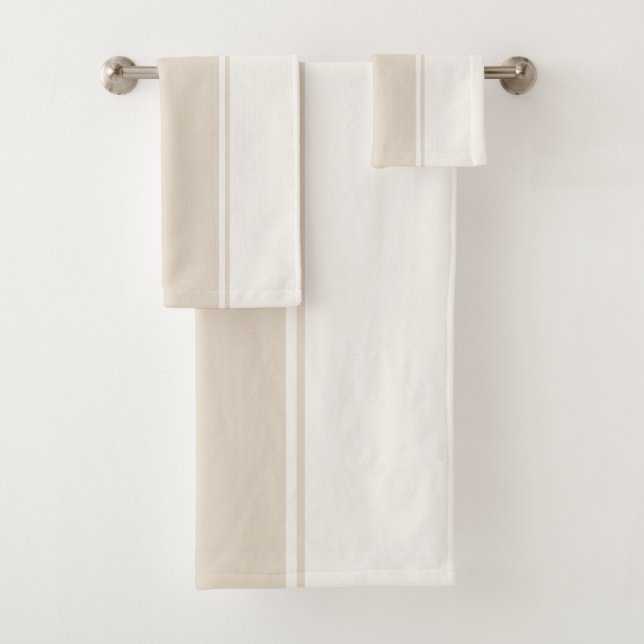 Conjunto De Toalhas Pastel Stripes Variation 2 – Simple and Sleek (Insitu)