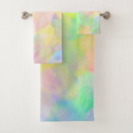Conjunto De Toalhas Pastels abstratos bonito