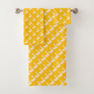 Conjunto De Toalhas Pato Ducky Amarelo Infantil