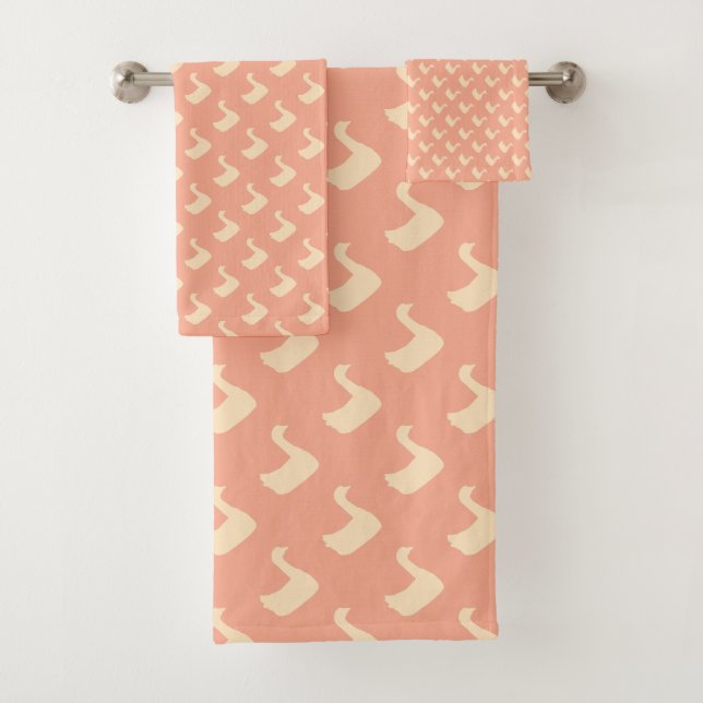 Conjunto De Toalhas Pato Ducky  Crianças Pêssego (Insitu)
