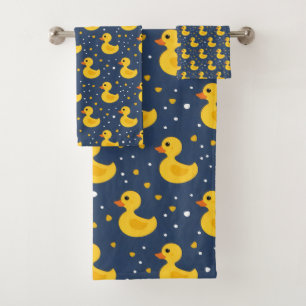 Conjunto De Toalhas Patos Amarelos