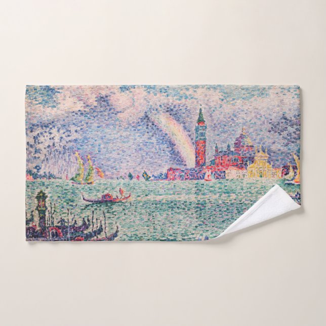 Conjunto De Toalhas Paul Signac - Arco-Íris, Veneza (Toalha de mão)