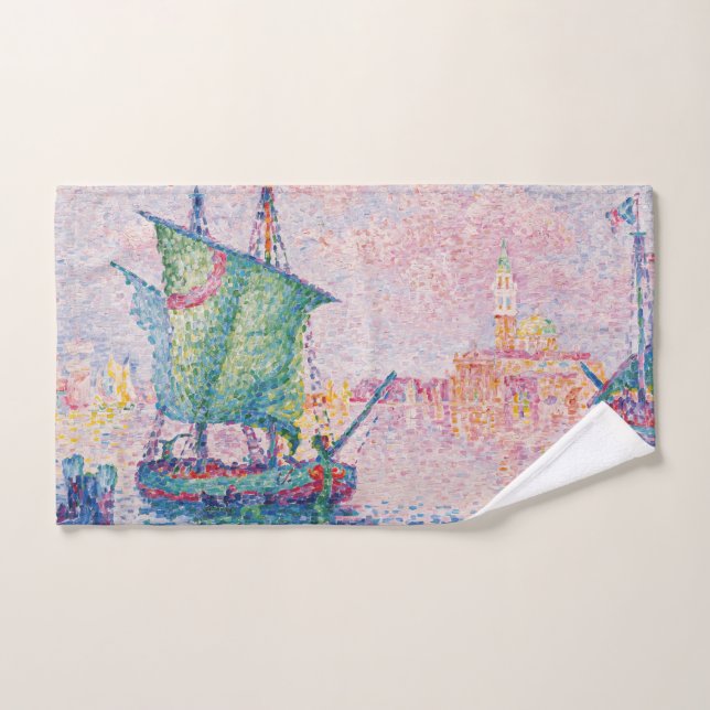 Conjunto De Toalhas Paul Signac - Veneza, A Nuvem Rosa (Toalha de mão)