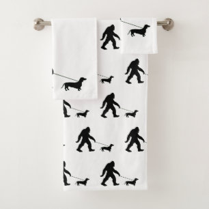 Conjunto De Toalhas Pé Grande Andando pelo Cachorro