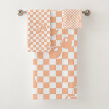 Peach Fuzz Cherry Gingham Patterno