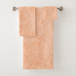 Conjunto De Toalhas Peach Fuzz Faux Leather