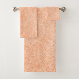 Conjunto De Toalhas Peach Fuzz Faux Leather