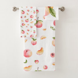 Conjunto De Toalhas Peach Pattern