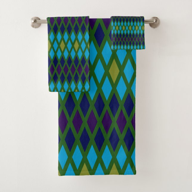 Conjunto De Toalhas Peacock Diamond (Insitu)